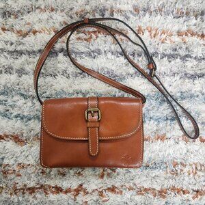 Patricia Nash Torri Brown Leather Crossbody Bag Purse